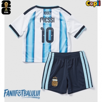 Argentina Lionel Messi #10 Echipament de Fotbal Replică Mondial 2026 Copii Acasa (+ Șorturi)